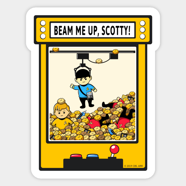 Beam me Up, Scotty Sticker by sirwatson